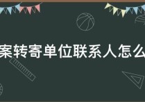 檔案轉遞地址怎么填 檔案轉寄詳細地址空白