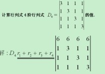 行列式 行用什么字母表示 四階行列式系數(shù)怎么求